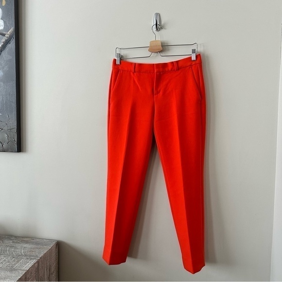 Banana Republic-“Avery” Sunset Orange Ankle Trouser (Size:2) - Picture 4 of 10